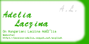 adelia laczina business card